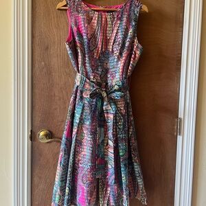 Tommy Hilfiger Vibrant Paisley Midi Dress